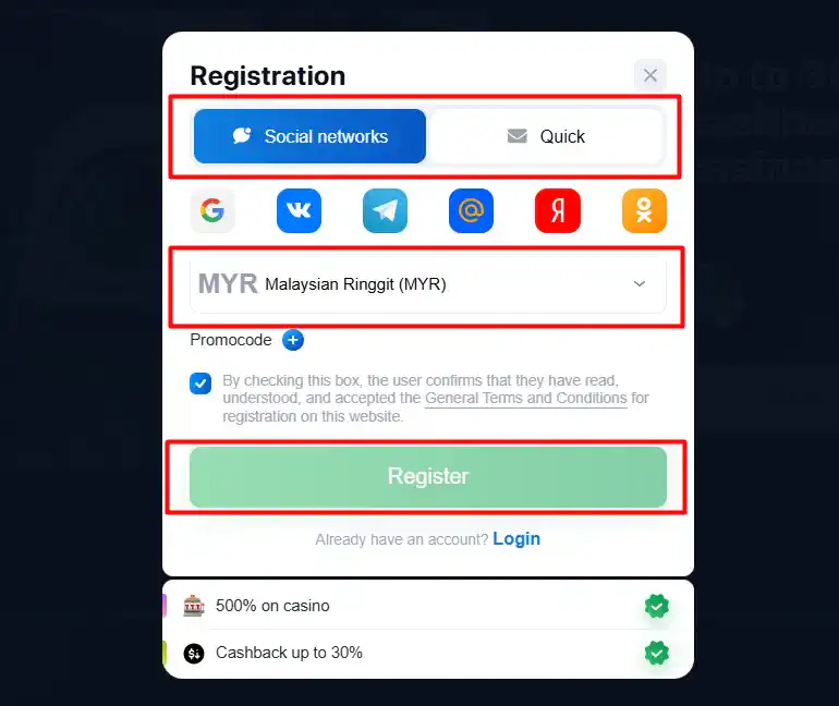 Lucky Star registration